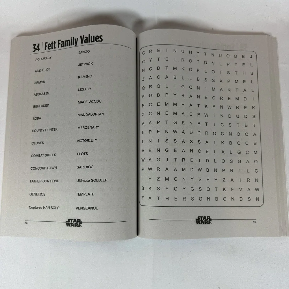 Star Wars Word-Finds Puzzle Book Kappa Braintainment Two Books In One Vader Luke